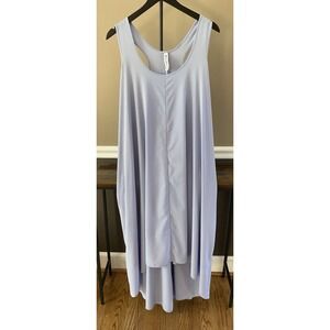 Athleta Presidio Dress Periwinkle Blue Racerback Hi Low Athleisure Travel Sz 3X